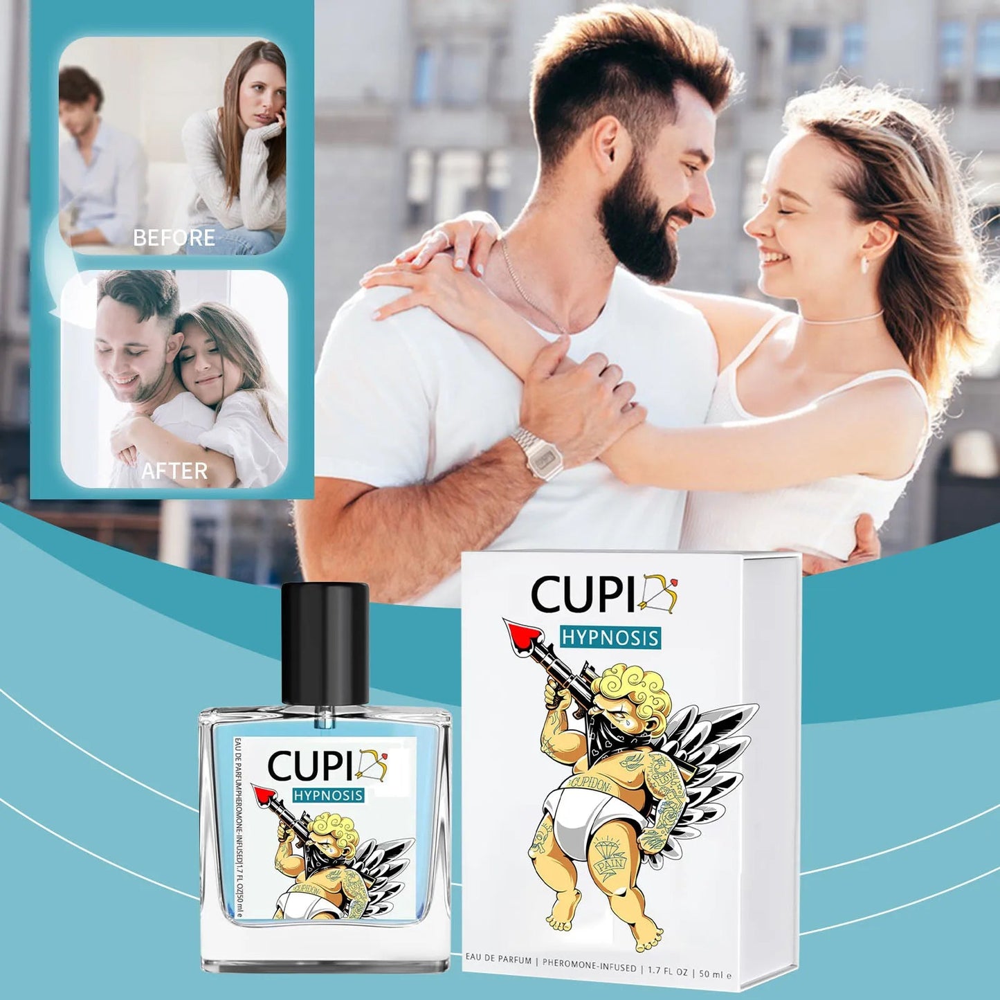 50ML Cupid Pheromone Hypnosis Perfume Original Long Lasting Pheromone perfume world perfume women perfumes man perfumes SwiftNest