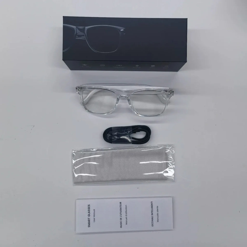 Smart Glasses AI Intelligent Translator Bluetooth Earbuds 164 Languages Real-time Simultaneous Interpretation HD Audio Headset