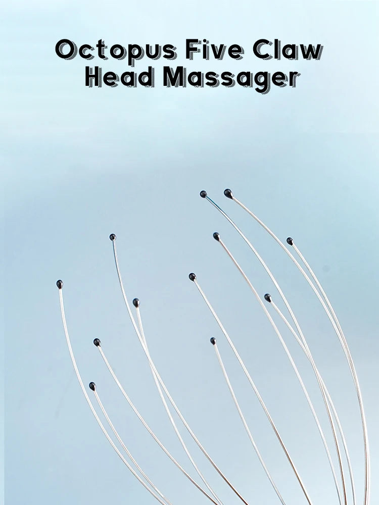 1pcs Head Massager Scratching Octopus Scalp Tool Non Soul Extractor Divine Tool Extraction Health and Wellness Head Therapy
