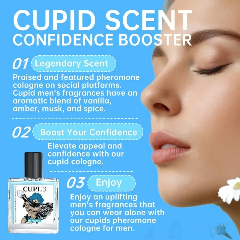 Cupid Pheromone Perfume For Men Enhances Attraction, Lasting Seductive Fragrance Fresh & Charming Scent Perfect Cologne SwiftNest