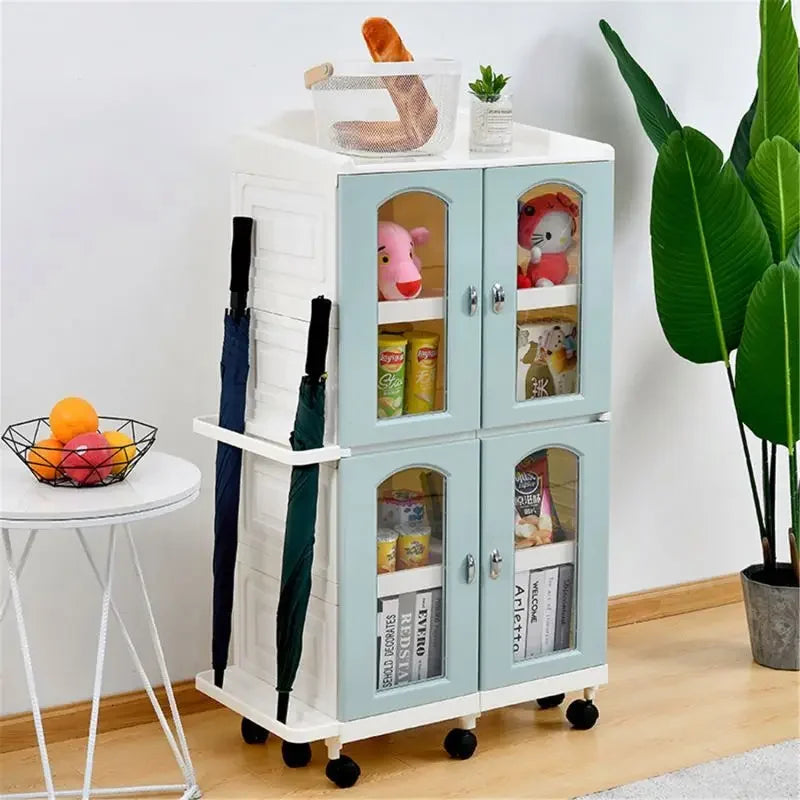 Home bedroom removeable Storage Organizer, Book Shelf, DIY Plastic Closet Cabinet