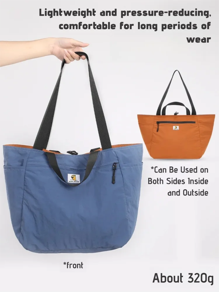 Reversible Travel Tote Bag Large Capacity Foldable Carry On Duffle Bag Canvas Shoulder Luggage Packing Bag for Women Men