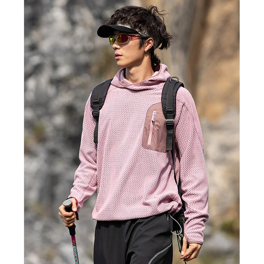 Outdoor Sport Hoodie Men Women Loose Casual Lightweight Warm Pullover Hooded Sweatshirts Couple Autumn Winter Hoody Tops
