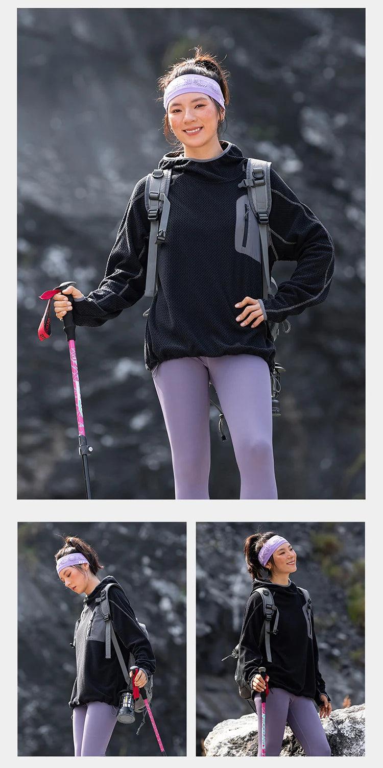 Outdoor Sport Hoodie Men Women Loose Casual Lightweight Warm Pullover Hooded Sweatshirts Couple Autumn Winter Hoody Tops