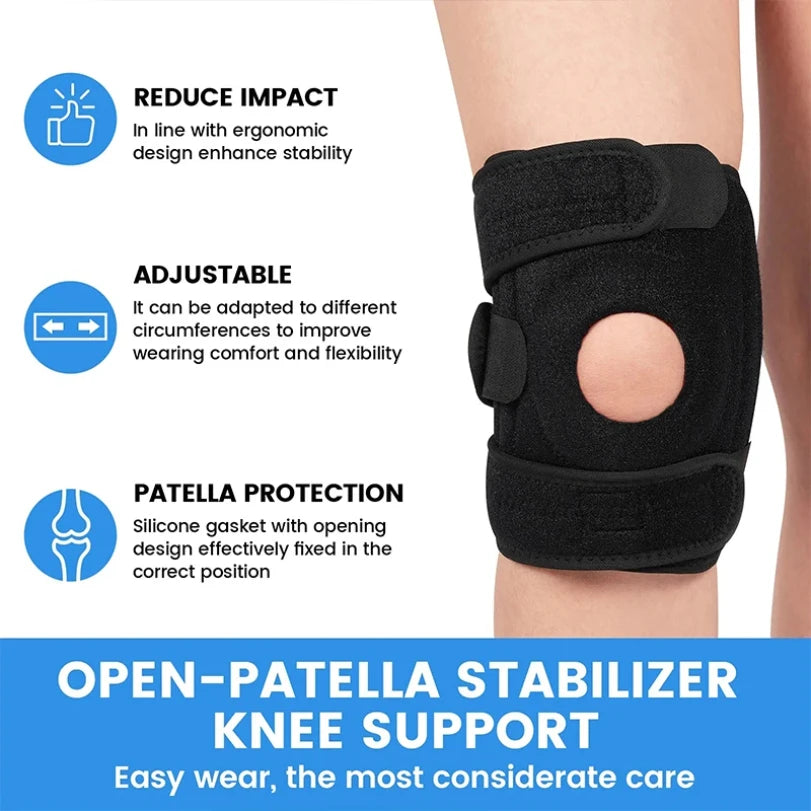Sports knee pads - Outdoor hiking breathable basketball cycling knee pads - Running reinforced protective gear spring knee pads