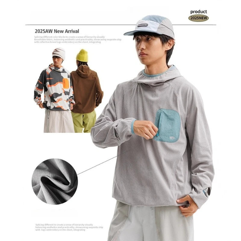 Outdoor Sports Lightweight Quick-Dry Hooded Fleece Training Top Unisex Design with Multiple Color Options Outdoor Camping Hoodie