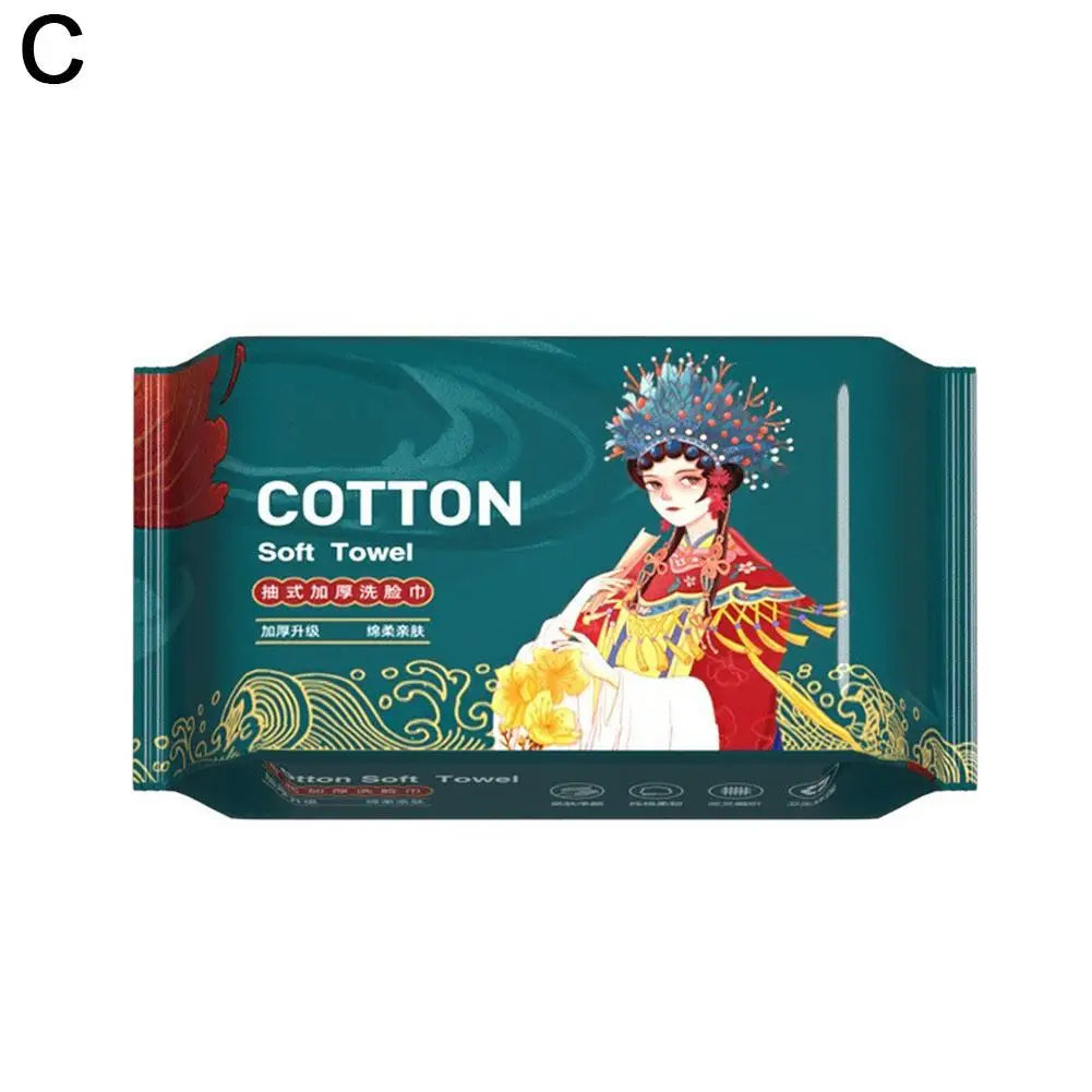 منشفة وجه قابلة للاستخدام مرة واحدة، منشفة قطنية ناعمة قابلة للاستخراج، مناشف إزالة مكياج صالونات التجميل، أداة غسيل للعناية بالبشرة من القطن الناعم