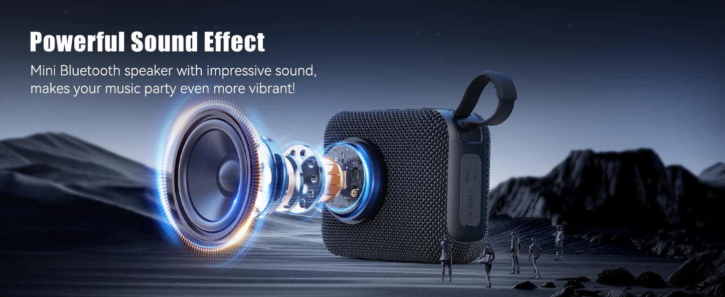 Bluetooth Speakers TWS 10W Enhanced Bass Portable Outdoor Wireless Speaker 30Hrs IP7 Waterproof Shower Speaker Bluetooth 5.3