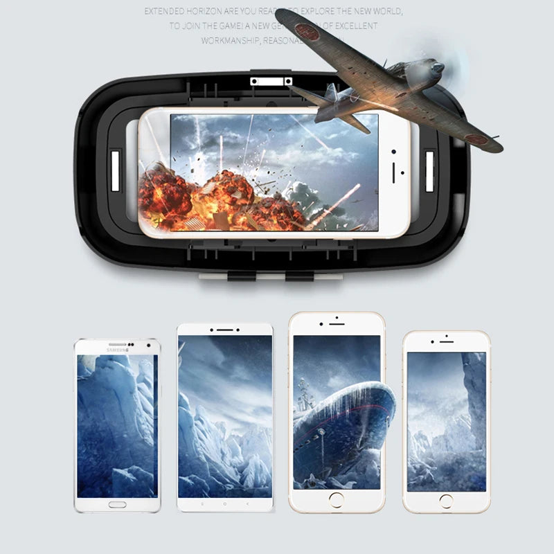VR SHINECON 3D Glasses Virtual Reality Helmet Lenses Viar Goggles For Smartphones Mobile Goggle Game Accessory with Original Box