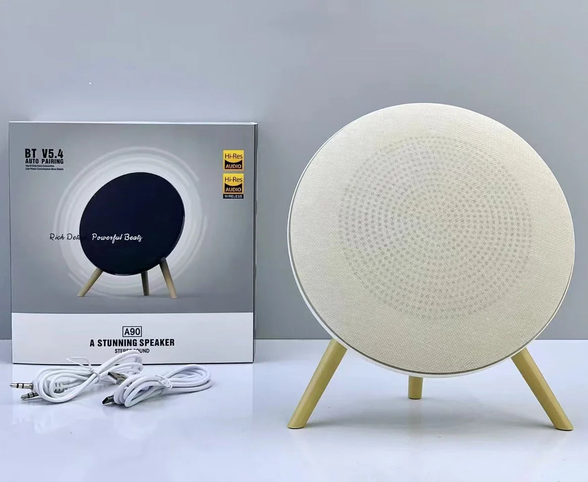 مكبر صوت صغير بتقنية البلوتوث بتصميم UFO BT 5.4 HIFI ستيريو لاسلكي نظام صوت المسرح المنزلي يدعم TWS TF USB AUX FM Play