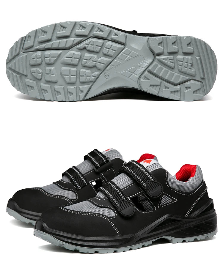 Summer Safety Shoes Men Construction Site Work Shoes Wear Resistant Anti Slip Breathable Sandals For Men Indestructible Shoes