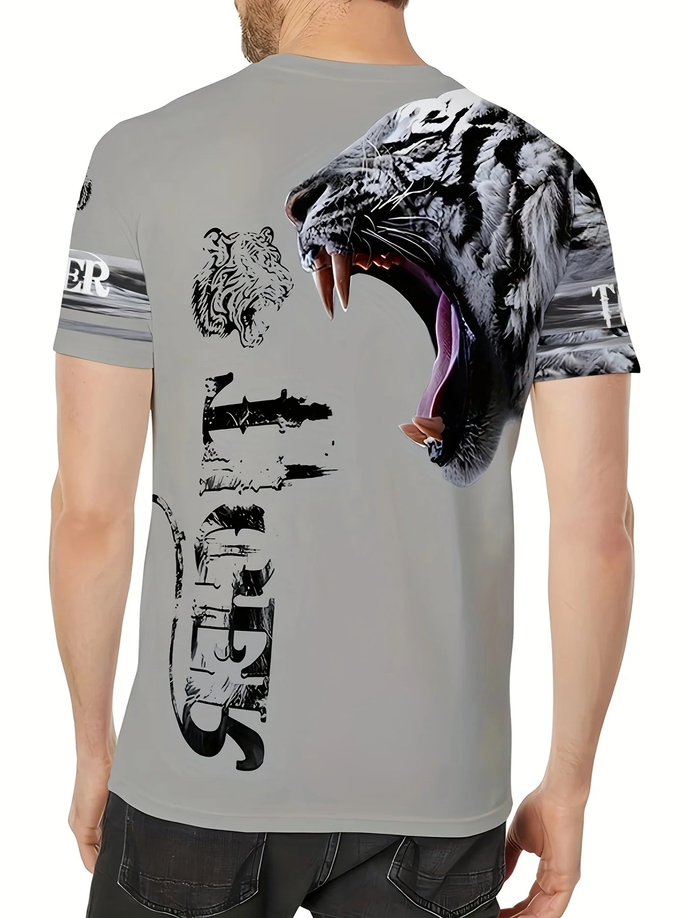 Mens Fashion Crew Neck T-Shirt - Soft,Breathable,Casual Wear