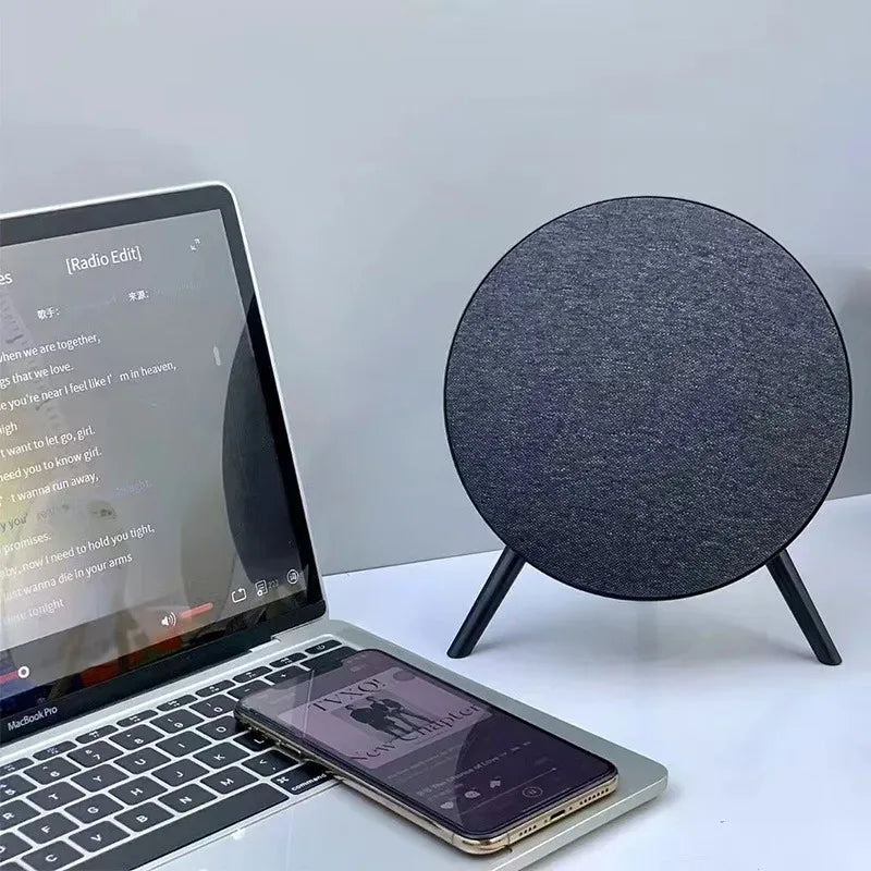 مكبر صوت صغير بتقنية البلوتوث بتصميم UFO BT 5.4 HIFI ستيريو لاسلكي نظام صوت المسرح المنزلي يدعم TWS TF USB AUX FM Play