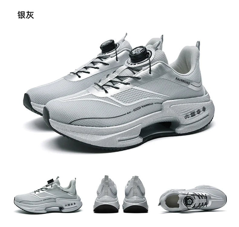 أحذية رياضية رجالية للجري، أحذية ماراثون كاجوال، خفيفة الوزن، قابلة للتنفس، مريحة، رياضية، مضادة للانزلاق، أحذية رياضية للمشي في الهواء الطلق