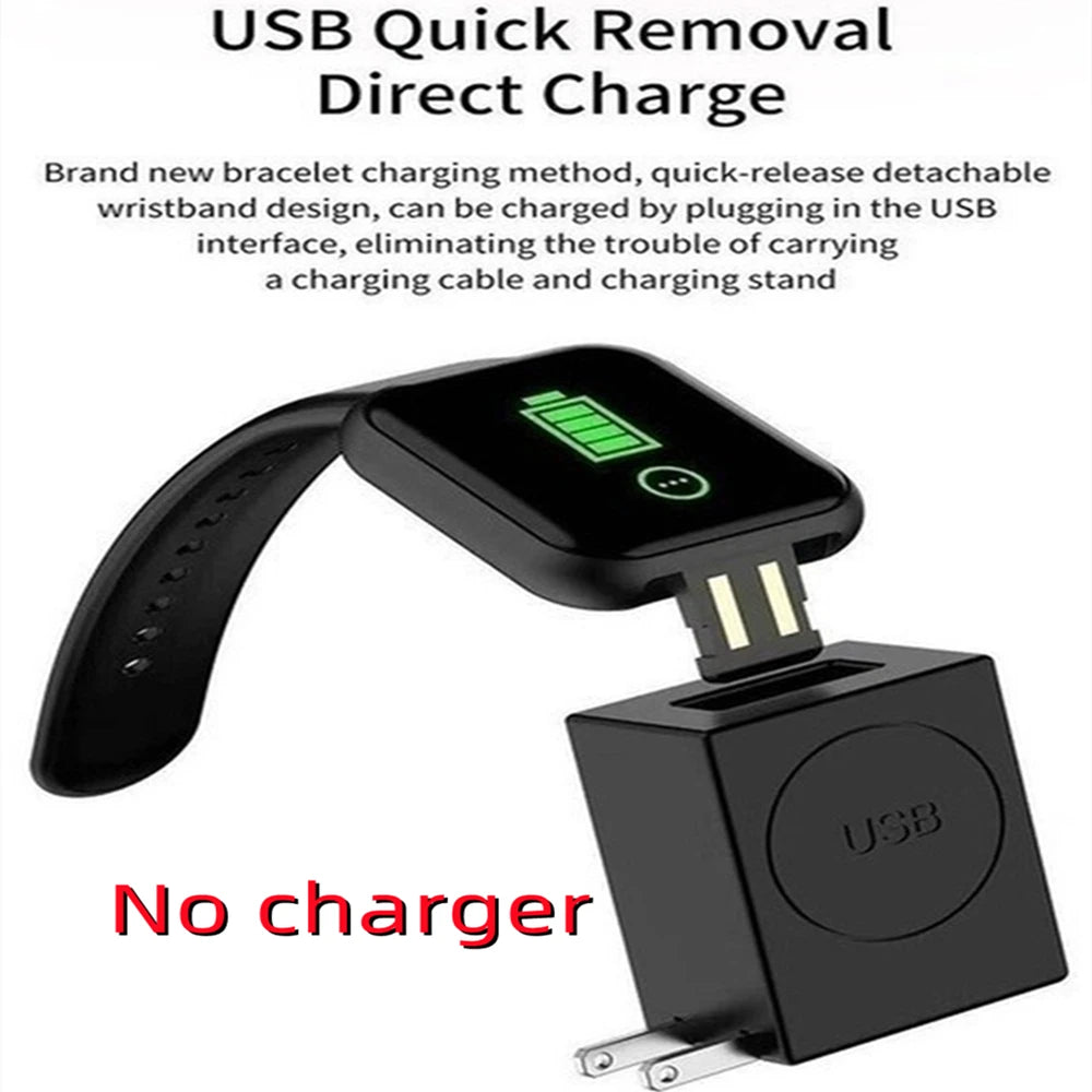 D13 Smart Watch Men Women 116 Plus Sports Mode Running Track Fitness Smart Band Message Reminder Smart Bracelet For Android IOS