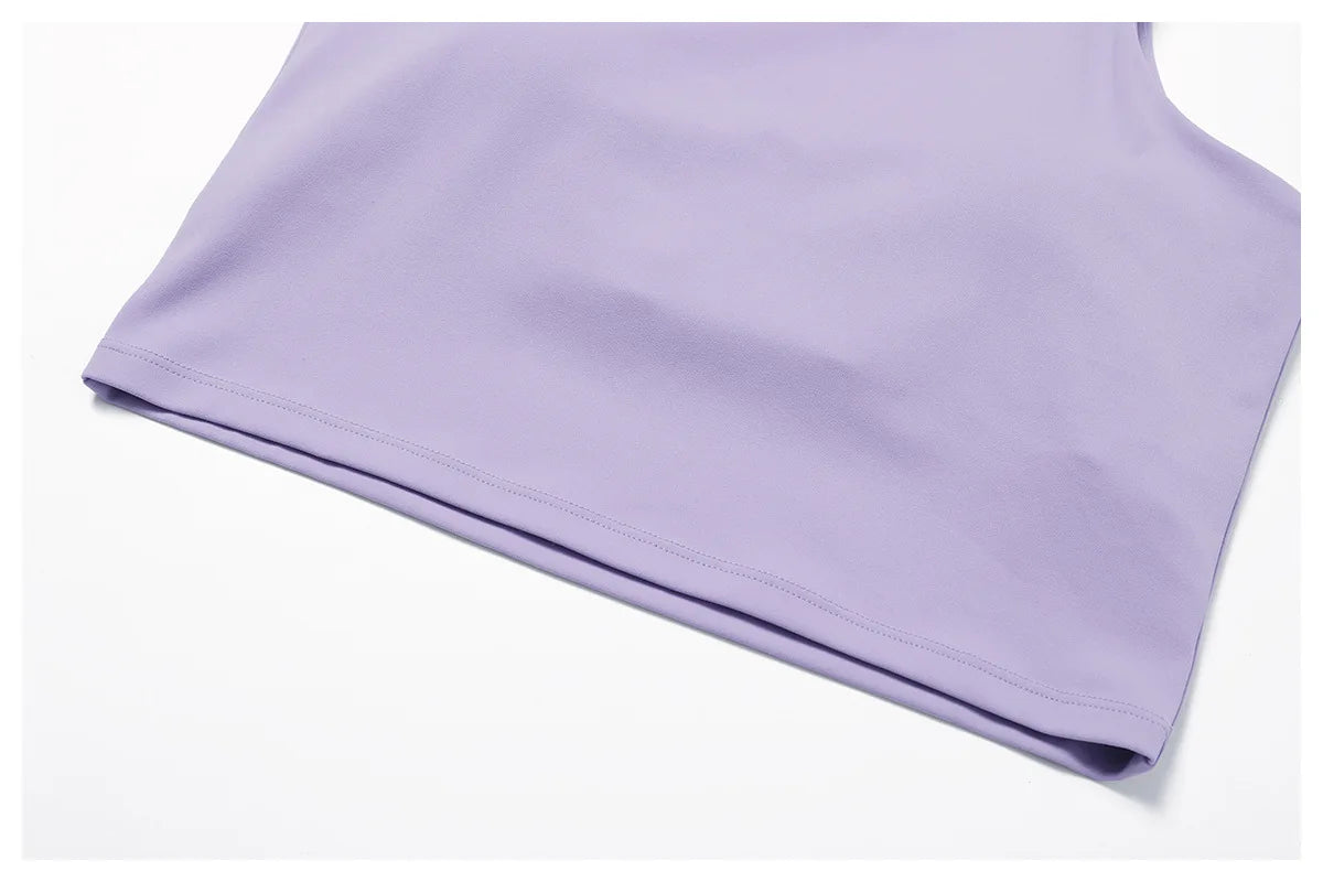 Summer Outdoor Leisure Breathable Sports Suit Set Nude Running Fitness T-shirt with Short Skirt for Women