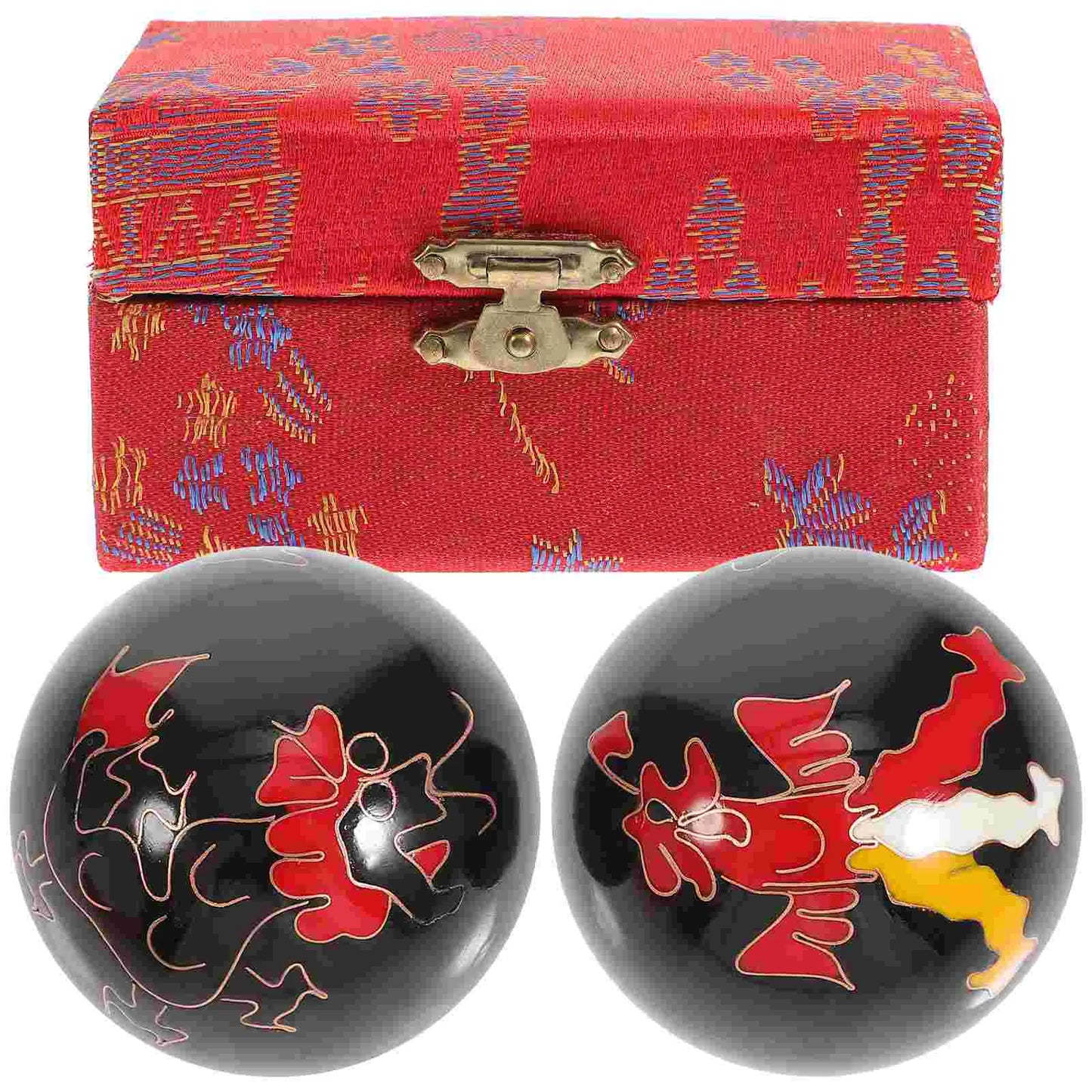 كرات باودينغ لتمرين اليد، كرات صحية صينية، كرة تدليك، أداة علاج لتخفيف التوتر، أدوات صحية، تخفيف آلام التهاب المفاصل