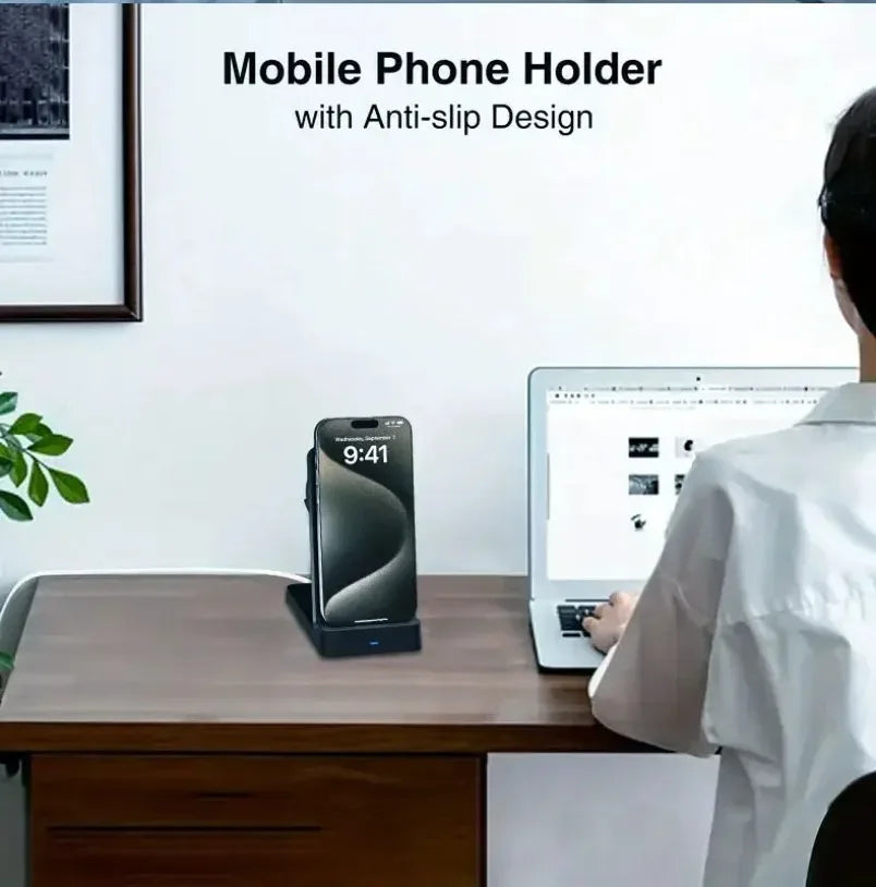 Magnetic 30W Wireless Charger Desktop Fast Charging Station Fold Smart Phone Holder Charge For Magsafe iPhone 16 15 14 13 12 Pro