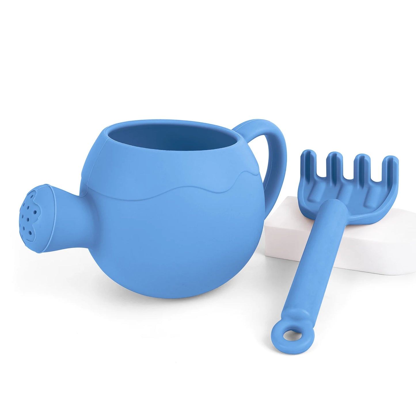 Baby Beach Toys Children Outdoor Games Sand Play Set Infants Digging Sand Silicone Rake Watering Pot Play Beach Toys for Kids