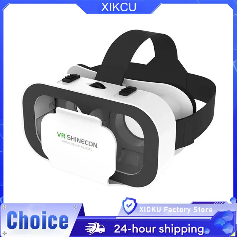 XIKCU VR Glasses 3D Headset Virtual Reality Device Helmet Goggles Lenses Mobile Smartphone Smart Phone Cell Realidade Viar VR