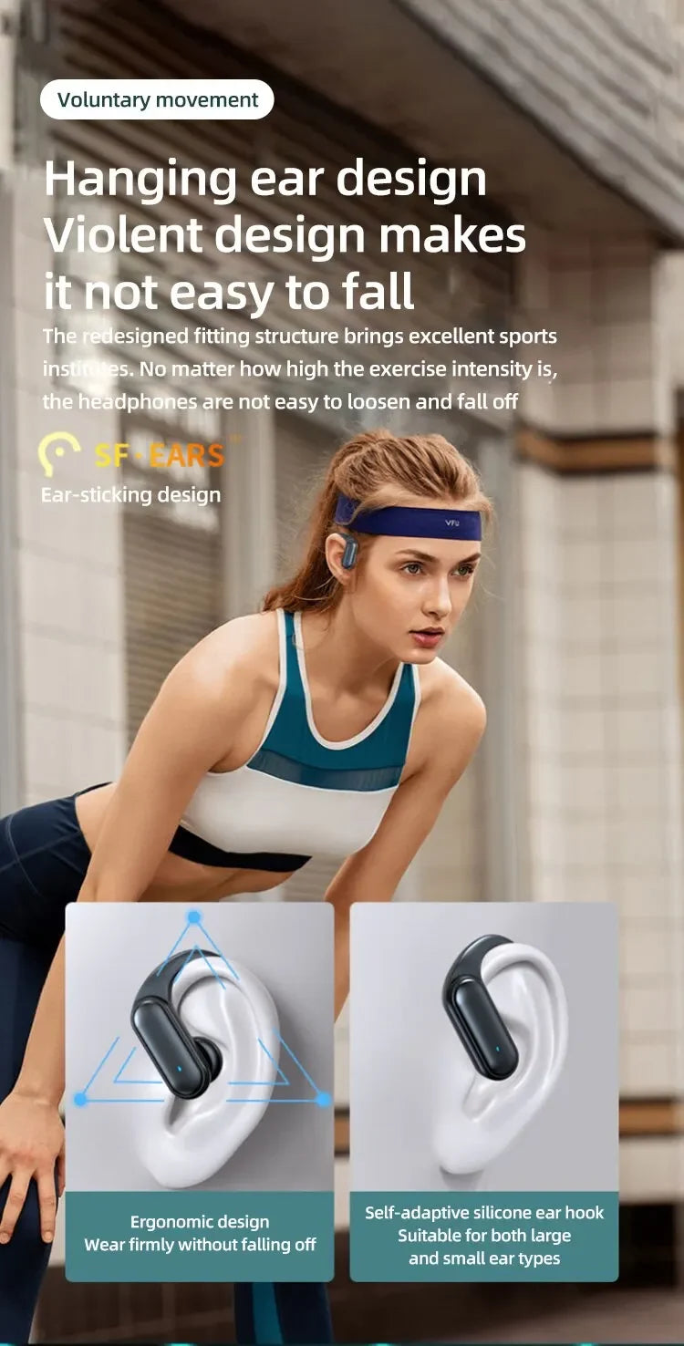 A520 Wireless Bluetooth Headset High Quality Earplugs Anti-Sweat Touch Light Mini  HD Sound Quality Stereo Universal Headset