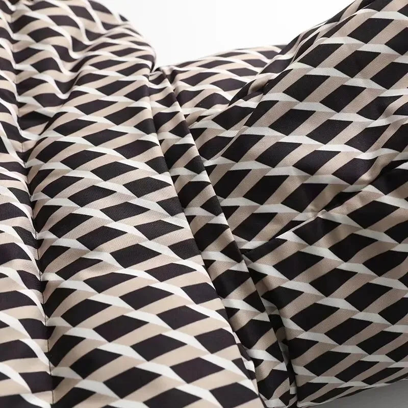 2025 New Women'S Fashion Waist With Belt Hooded Down Cotton Jacket Commuting Warm Windproof Jacket More Comfortable To Wear