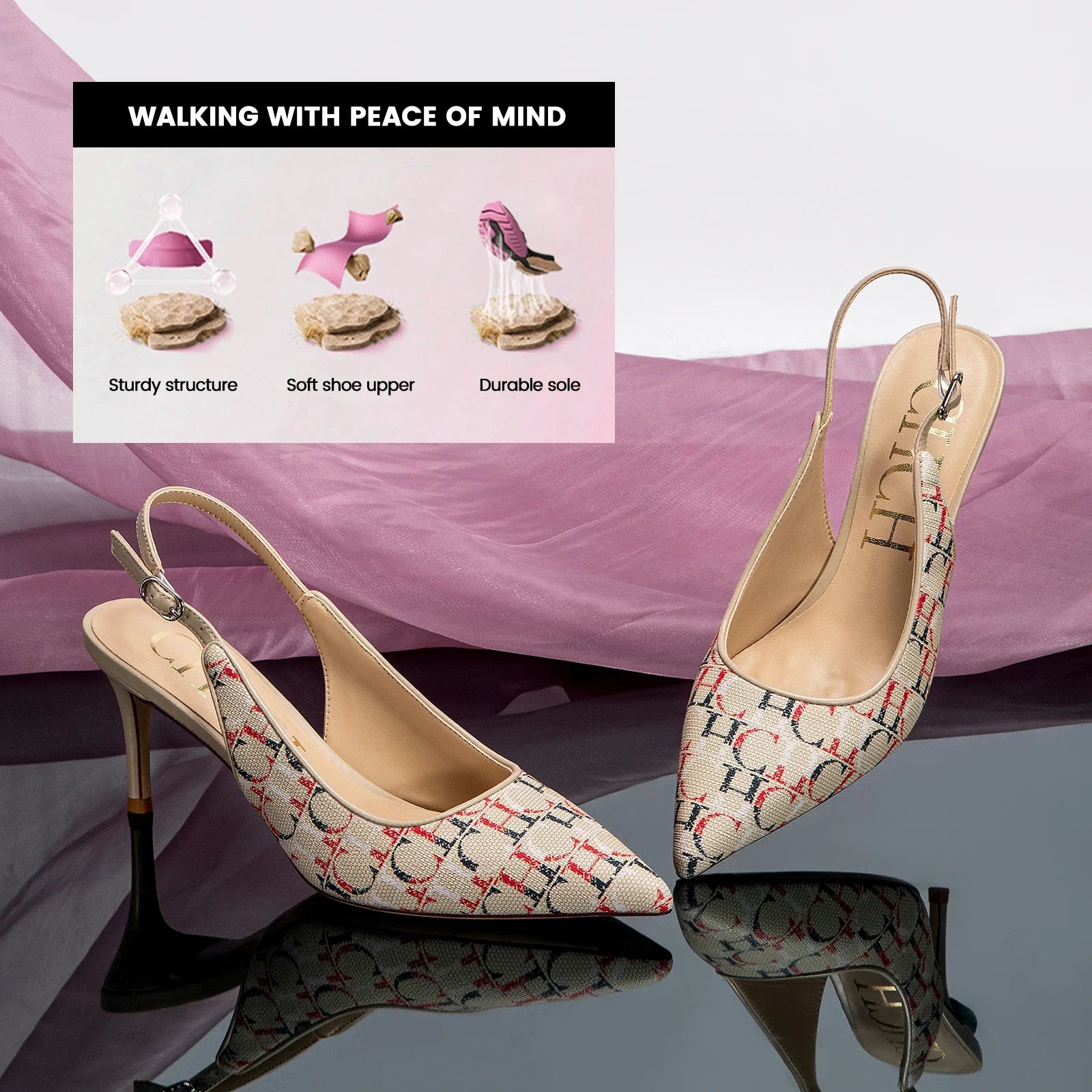 2024 Heels CHCH Women's 7cm High Heels Ankle Strap Heeled Sandals Wedding Party Dress Shoes