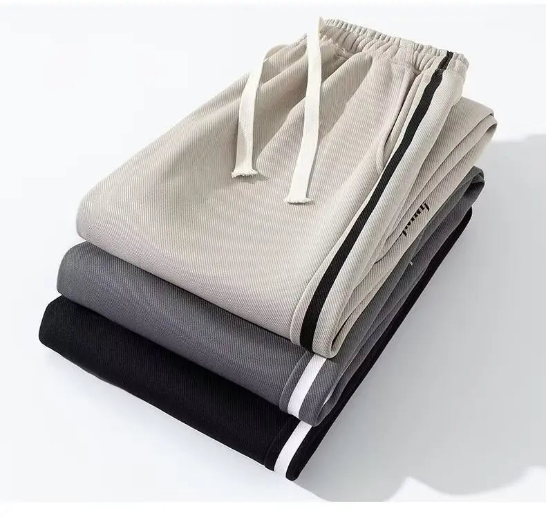 Fashion New Mens Pants  Trousers Sports Streetwear Male Loose Drawstring Summer  Pants  Casual Men  Straight Pants Trend R