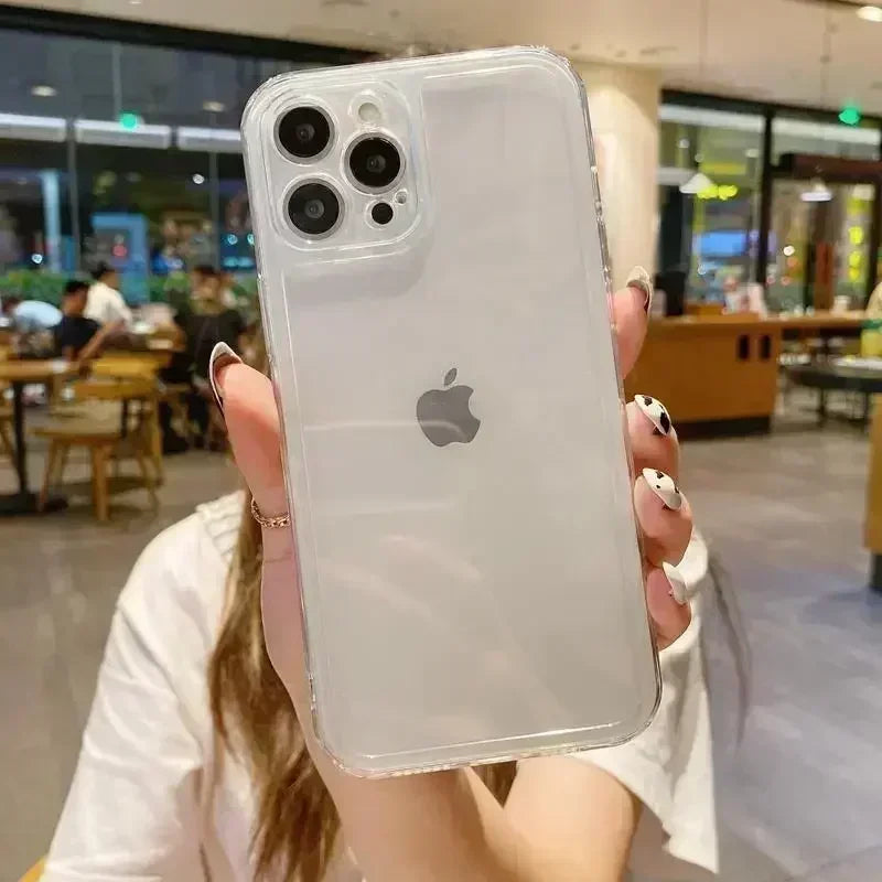 INS Hot Coffee Phone Cases For iPhone 16 15 14 13 12 11 Pro Max XR 8 7 Plus 13 12 Mini Soft Transparent Cover