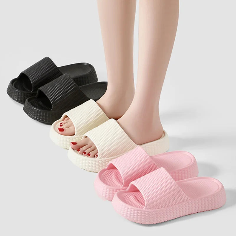 Chunky Platform Eva Cloud Slippers Women Thick Soft Sole Bathroom Home Slides Woman 2025 Summer Non Slip Beach Flip Flops Female