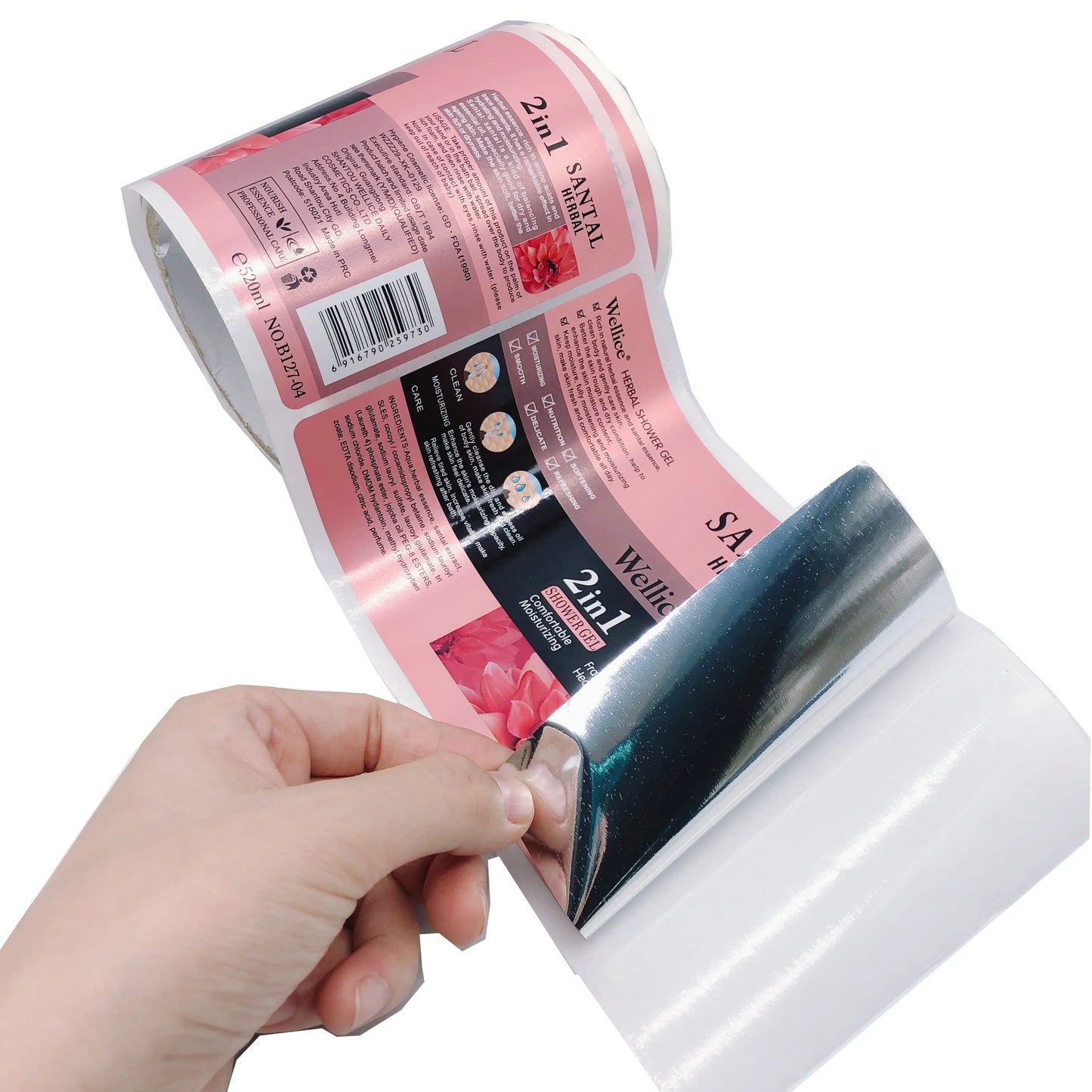 Custom Cosmetic Labeling Waterproof Oil-resistant Beauty Product Packaging Labels Personalized Skincare Labeling