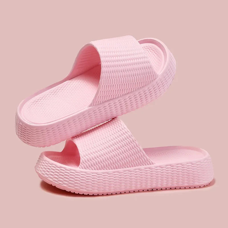 Chunky Platform Eva Cloud Slippers Women Thick Soft Sole Bathroom Home Slides Woman 2025 Summer Non Slip Beach Flip Flops Female