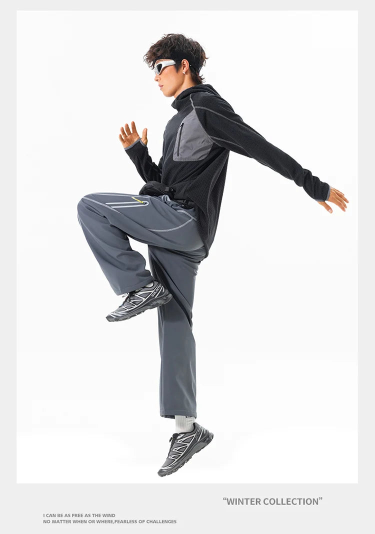 Outdoor Sport Hoodie Men Women Loose Casual Lightweight Warm Pullover Hooded Sweatshirts Couple Autumn Winter Hoody Tops