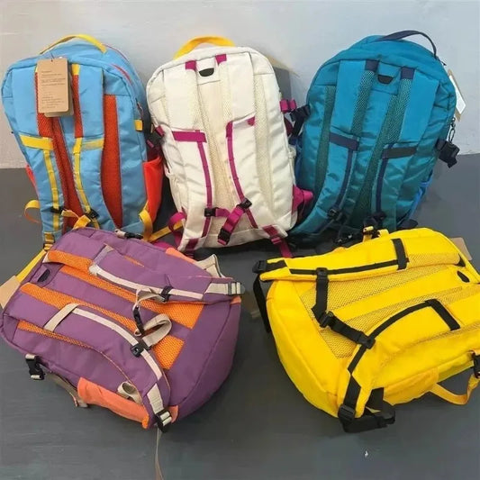 New contrasting color sports backpacks for men and women, outdoor hiking and leisure travel backpacks, sports hiking bag