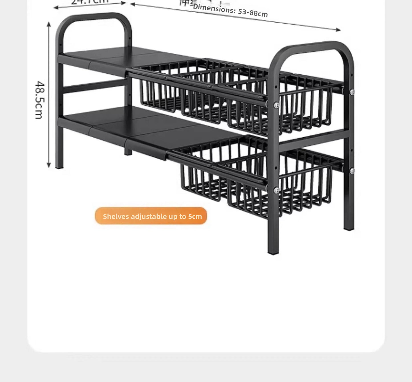 Kitchen Sink Expandable Storage Ra Creative Cultural Dining Utensils Multi-Function Pot Holder Metal Material Chinese Sle