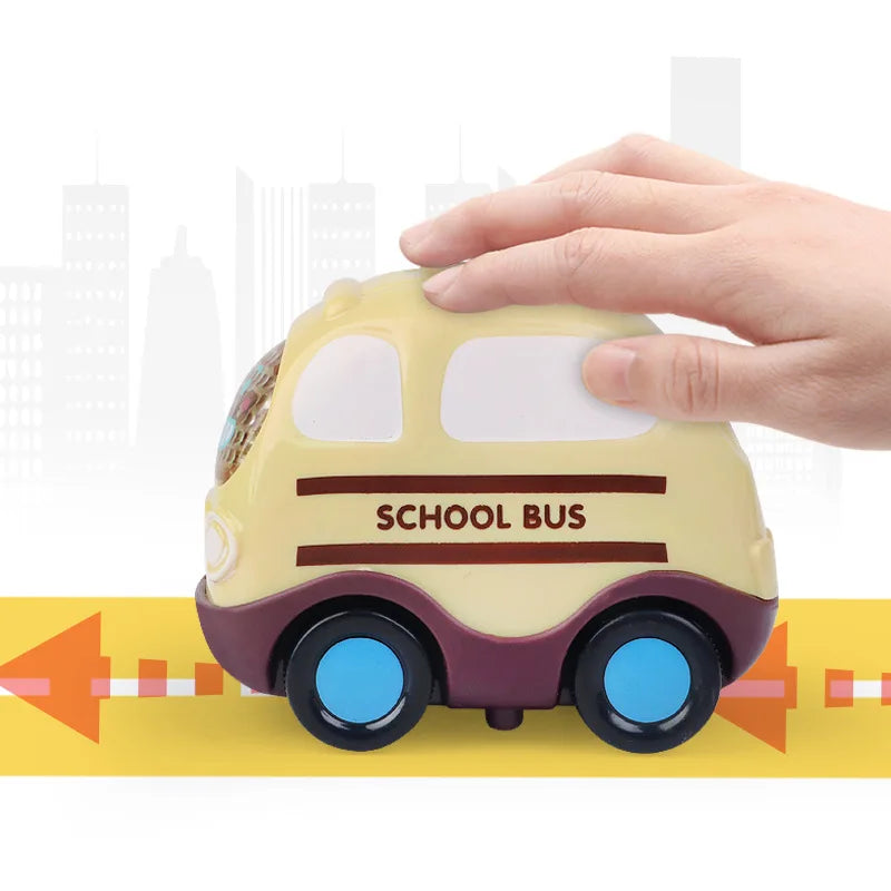 Children Toys Cars Toys for Boys 1 2 3 Ages Cartoon Inertia Press and Go Cars Toys for Kids Pull Back Fire Engine Toy Baby Gifts