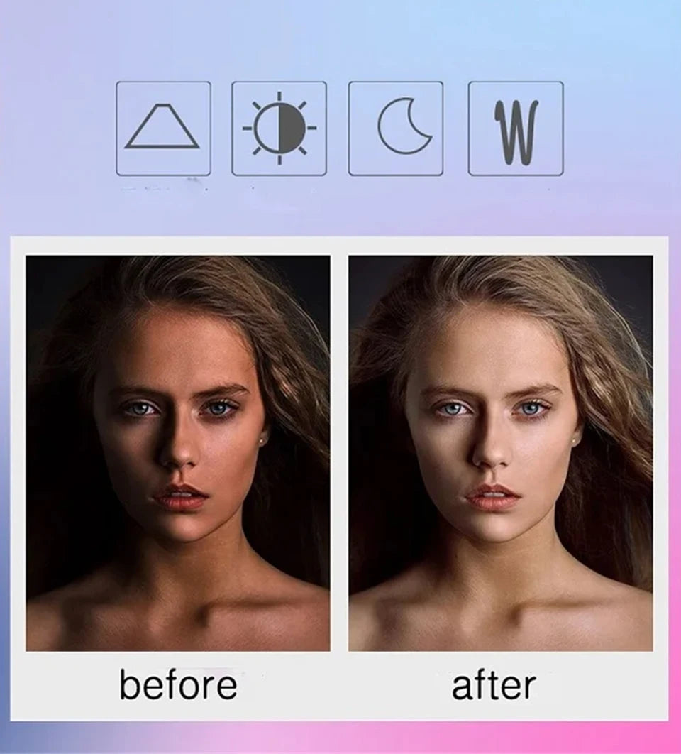 Portable LED Lamp Phone Live Video Beauty Light Universal Mobile Phone Selfie Fill Light USB Charge Photography Clip Ring Light