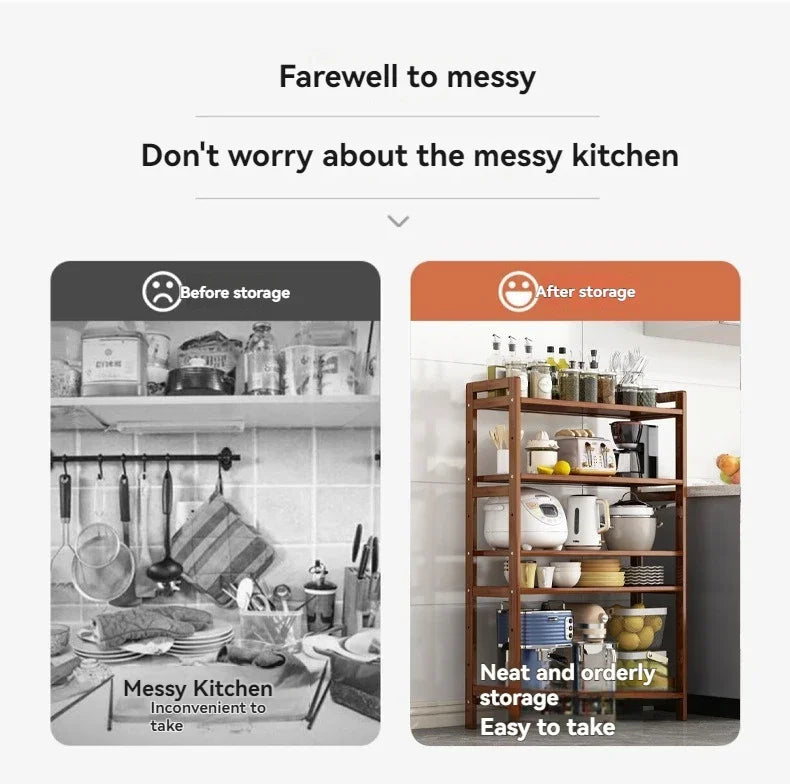 رف مطبخ، مجموعة منتجات متعددة الطبقات قائمة على الأرض، رف توابل الأواني المنزلية، وعاء وطبق للفاكهة والخضروات