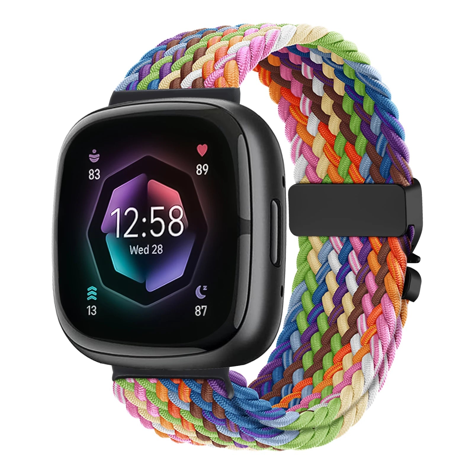 Parachute Braided Strap for Fitbit Versa 4 3 Sense 2 band Accessories replacment nylon correa Bracelet for Fitbit Versa 4 Strap SwiftNest