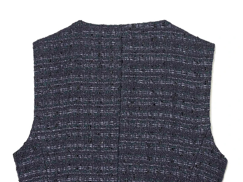 Women's Waistcoat Fashion With Belt O-Neck Sleeveless Vests Vintage Female Outerwear Chic Tops