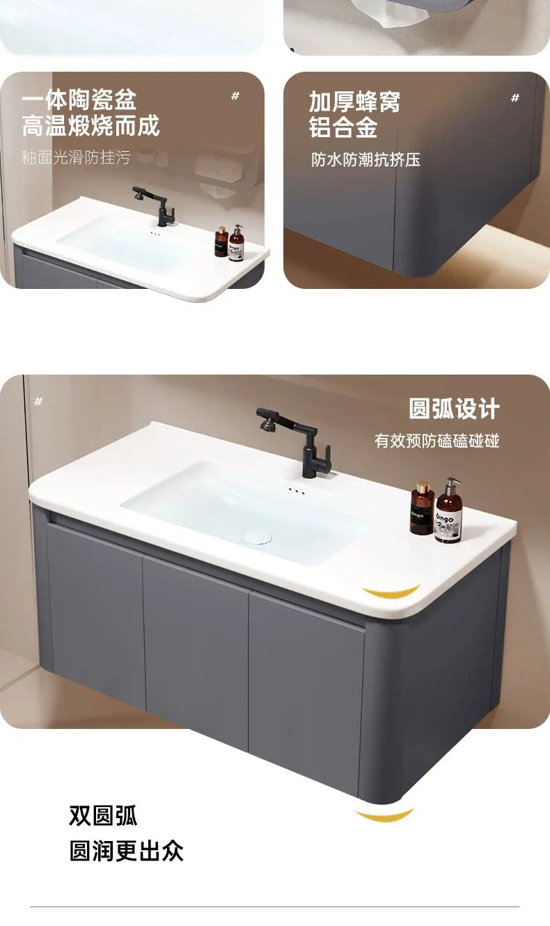 Standing Storage Bathroom Cabinet Shelf Light Mirror Organizer Bathroom Cabinet Vanity Shower Rack Banyo Dolabi Furniture