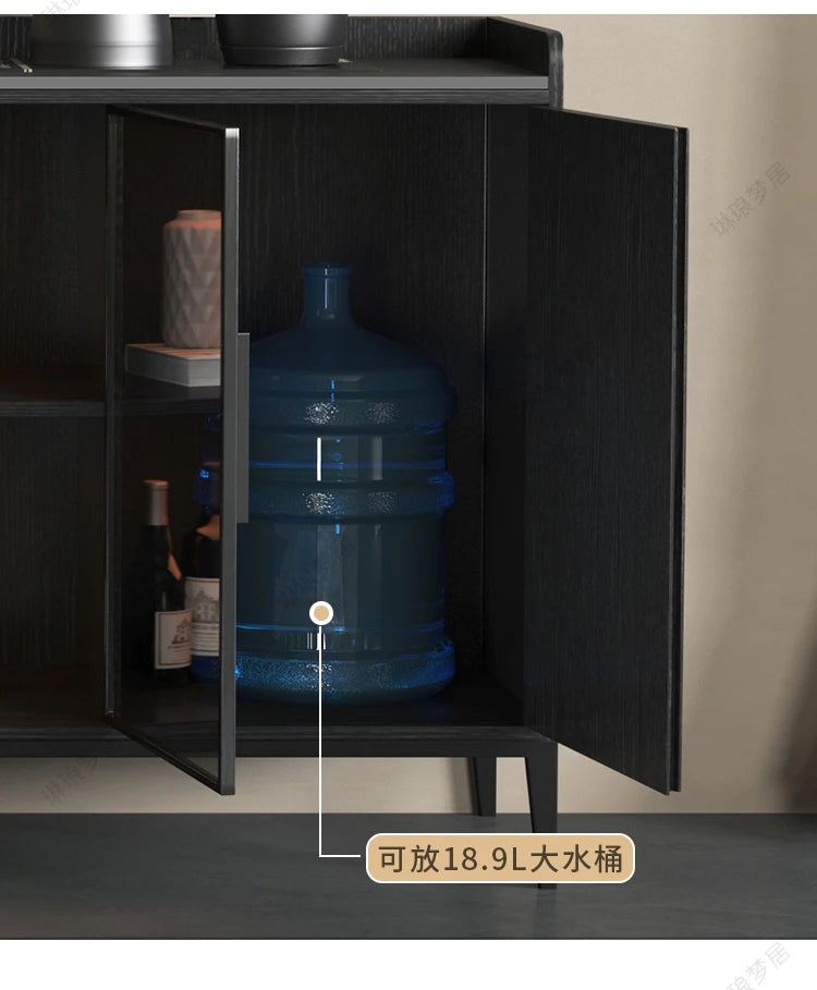 Kitchen Shelf Cabinets Living Room Storage Display Black Closets Cabinet Buffet Cupboard Mueble Recibidor De Entrada Decor