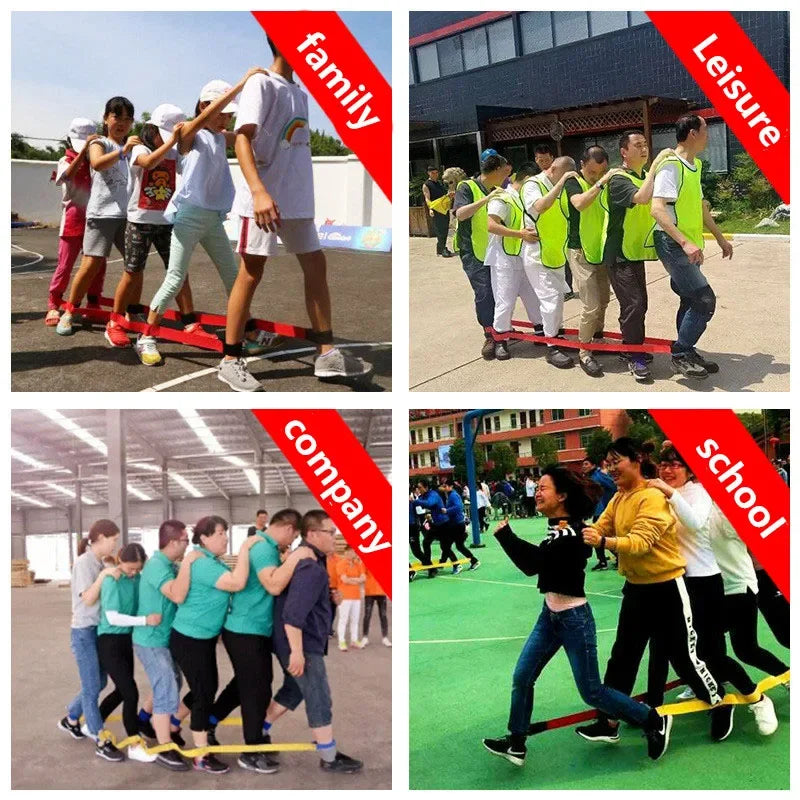 3/4/5/6 People Outdoor Sports Toys Giant Footsteps Game Training Equipment For Kids Adults Teamwork Funy Games Interactive Toy