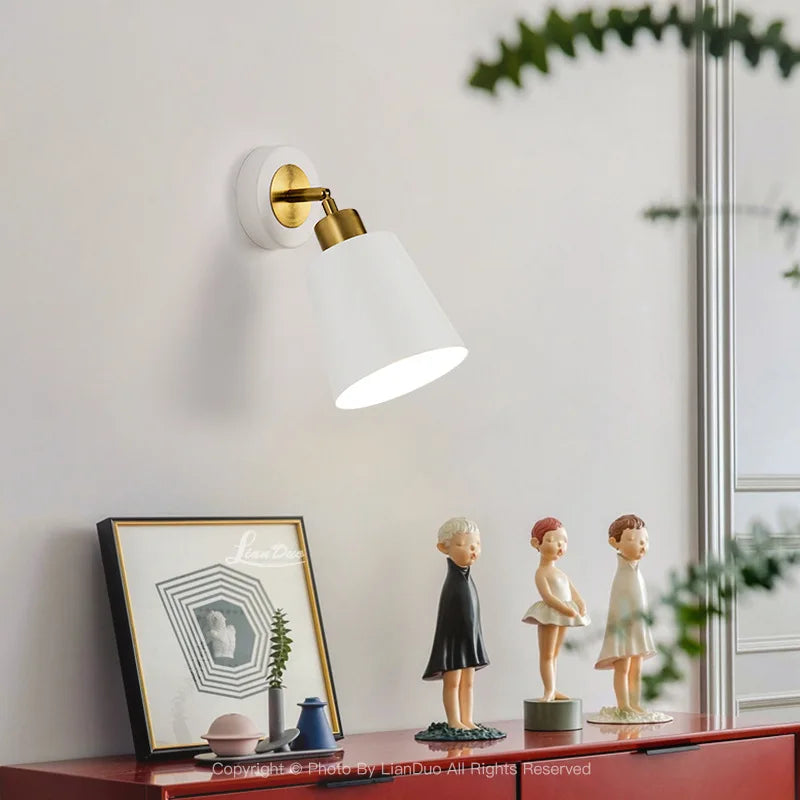 Modern Simple Bedroom Bedside Lamp Nordic Creative Living Room Background Wall lamp Aisle Porch Lamp Balcony Wall Lamp