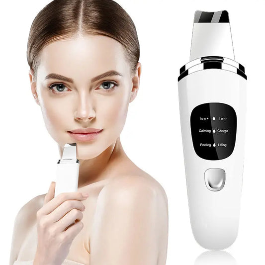 Personal Care Face Exfoliating Device Deep Cleansing Ultrasonic Face Spatula Facial Skin Scrubber