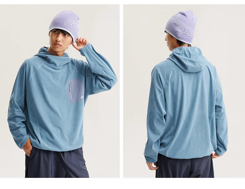 Outdoor Sports Lightweight Quick-Dry Hooded Fleece Training Top Unisex Design with Multiple Color Options Outdoor Camping Hoodie