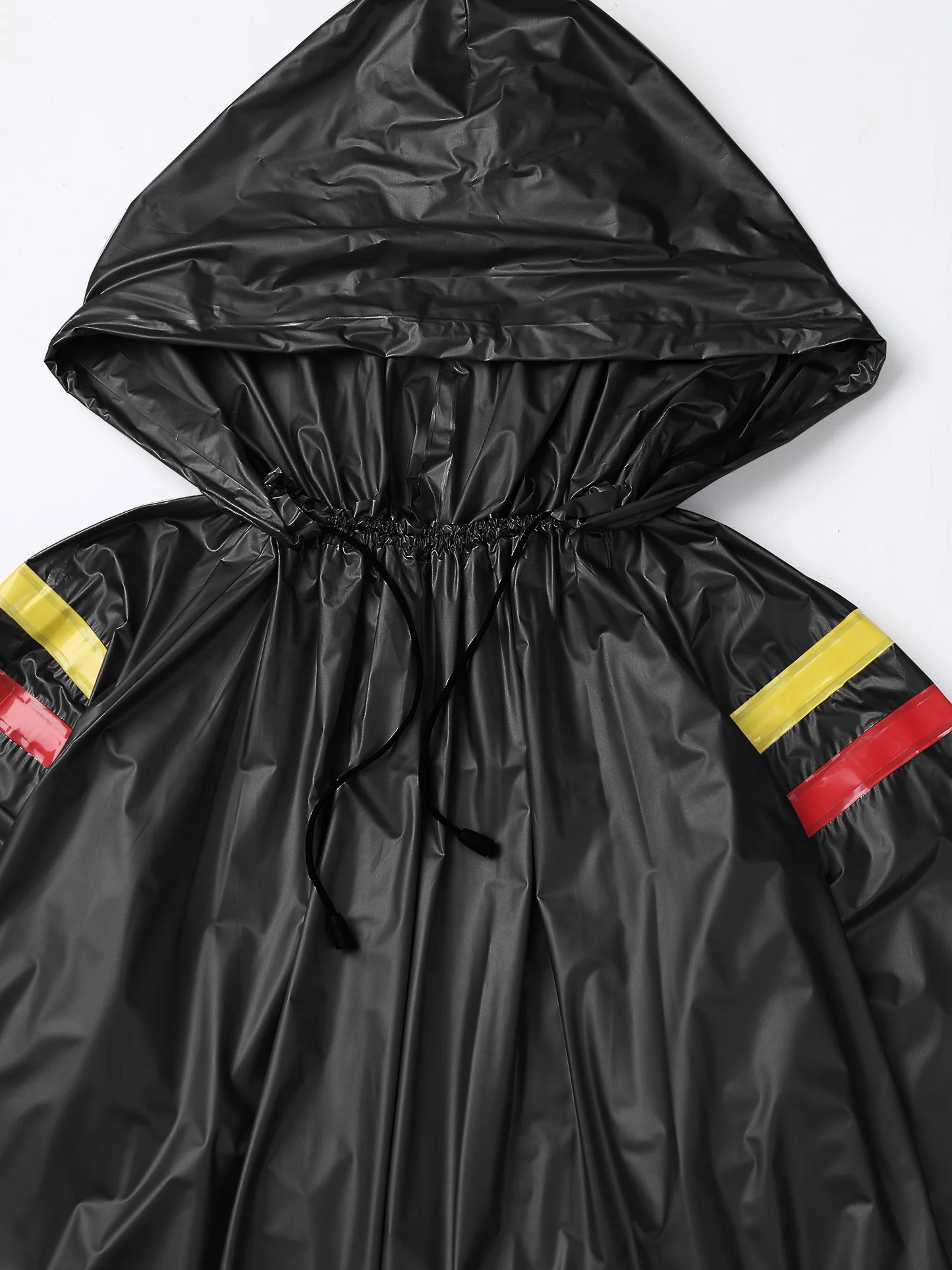 Mens Sports Outfits Sauna Sweat Sets Long Sleeve Hooded Jacket Outerwear and Long Pants PVC Sweating Suit for Gym Workout Yoga