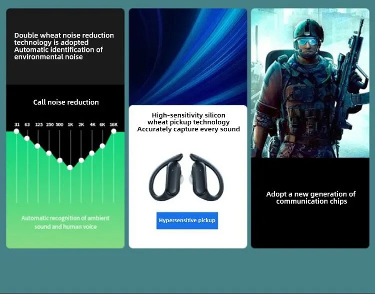 A520 Wireless Bluetooth Headset High Quality Earplugs Anti-Sweat Touch Light Mini  HD Sound Quality Stereo Universal Headset