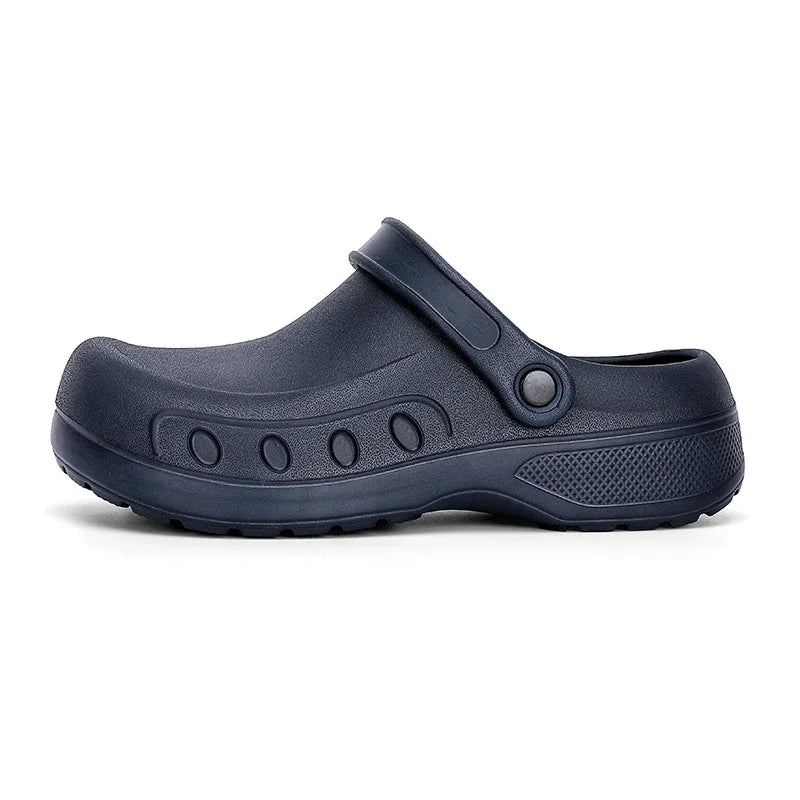 2025 Men's Casual Outdoor EVA Injection Molded Anti Slip Slippers Outsole Comfortable Garden Cloth Waterproof Sandals Size 39-48