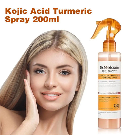 Body Face Peeling Shot Spray Turmeric Spray Improve Skin Tone Moisturize Hydrate Smooth Glowing Skin Korean Skincare